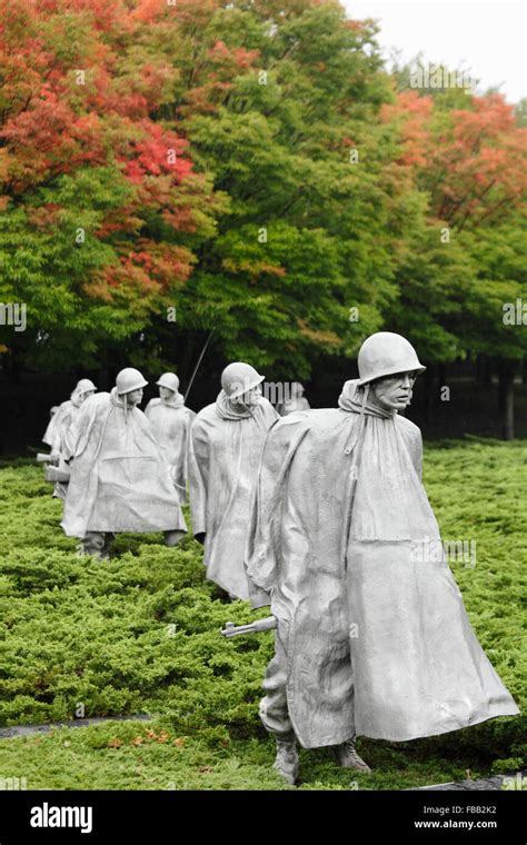 Korean War Veterans Memorial, Washington, DC, USA Stock Photo - Alamy