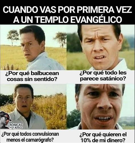 Evangélicos | Frases de ateos, Humor ateo, Memes religión