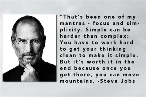 A quote on focus and simplicity by Steve Jobs | Steve jobs, Quotes, Business leader