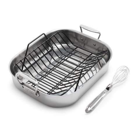 All-Clad Stainless Steel Roasting Pan with Nonstick | Sur La Table