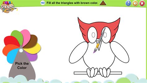 English Lions: Color The Shapes (5 years old)