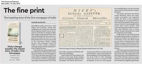 The fine print: The inspiring story of the first newspaper of India | Andrew Otis