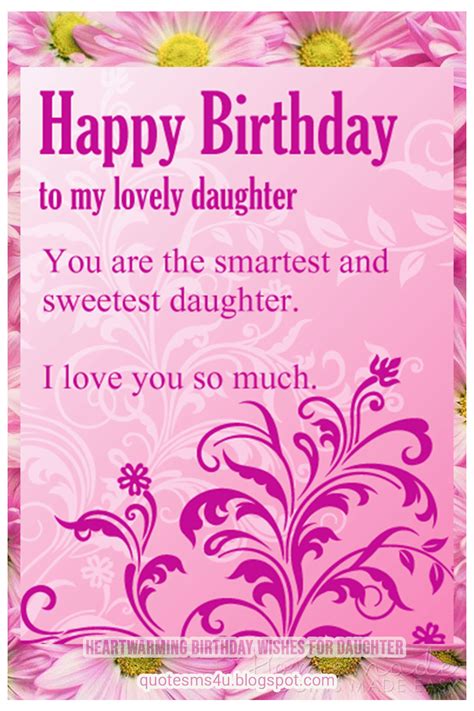 Heartwarming Birthday Wishes for Daughter and Happy Birthday Message for Daugh… | Wishes for ...