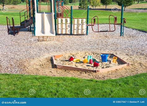 Playground Sandbox Toys Jungle Gym Stock Image - Image of aged, play: 33827567