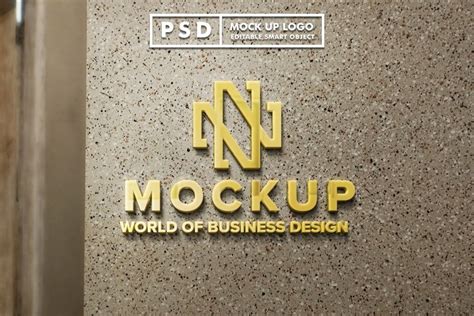 3d realistic logo mockup on the hotel (2319512)