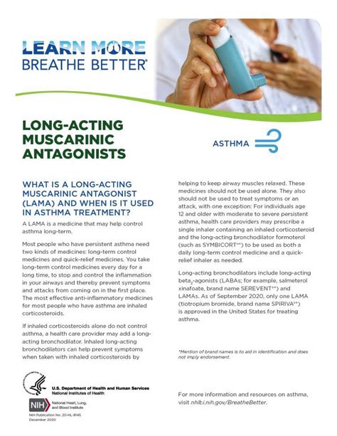 Long-Acting Muscarinic Antagonists (LAMAs) Fact Sheet | NHLBI, NIH