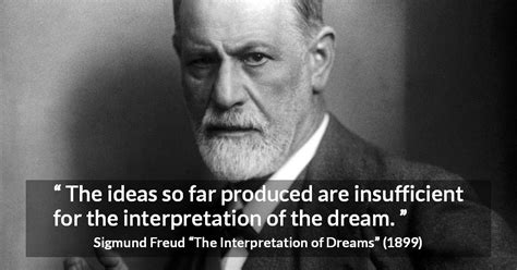 Sigmund Freud: “The ideas so far produced are insufficient...”