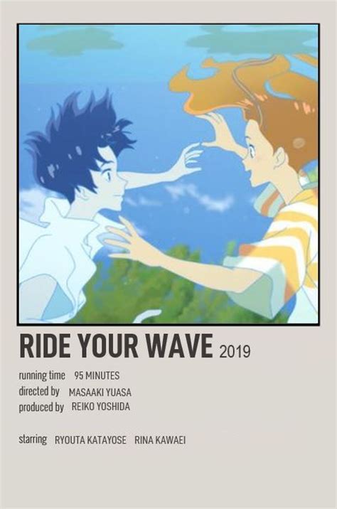 If Riding a Wave with You Ride Your Wave Anime Poster Canvas Wall Art Living Room Modern ...