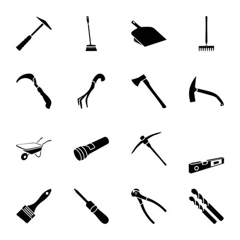 Tools Flat Vector Icons Collection 24509001 Vector Art at Vecteezy