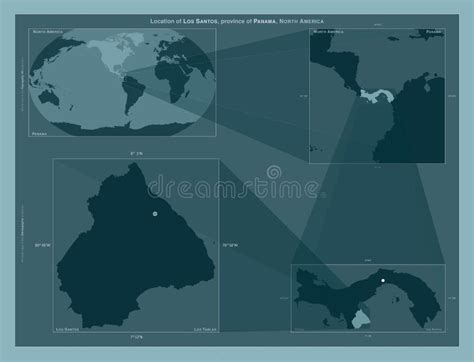 Los Santos, Panama. Described Location Diagram Stock Illustration ...