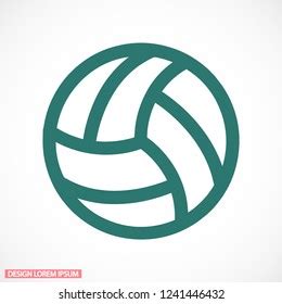 Volleyball Ball Outline Vecto Stock Vector (Royalty Free) 1241446432 ...