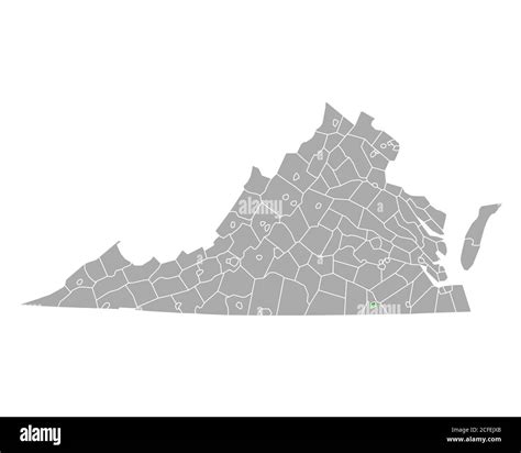 Map of Emporia in Virginia Stock Photo - Alamy