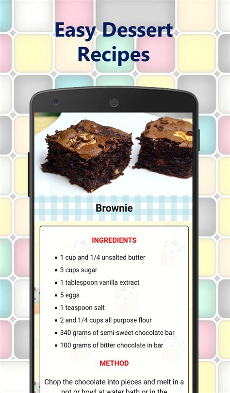 Easy dessert recipes homemade for Android - Download