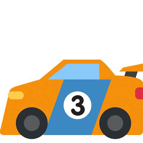 Racing car emoji clipart. Free download transparent .PNG | Creazilla