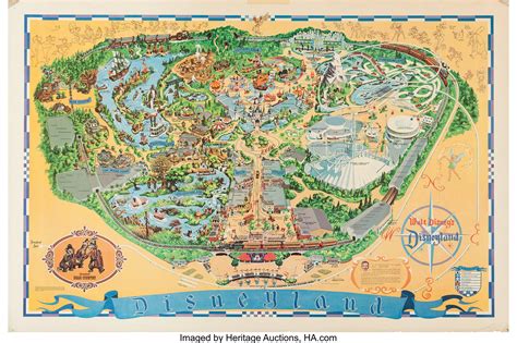 Disneyland Fun Map - Bear Country Edition (Walt Disney, 1972 ...