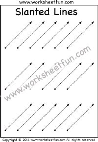 Slanted Line / FREE Printable Worksheets – Worksheetfun