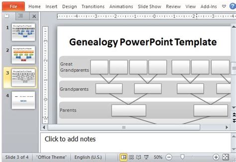 Genealogy Tree PowerPoint Template