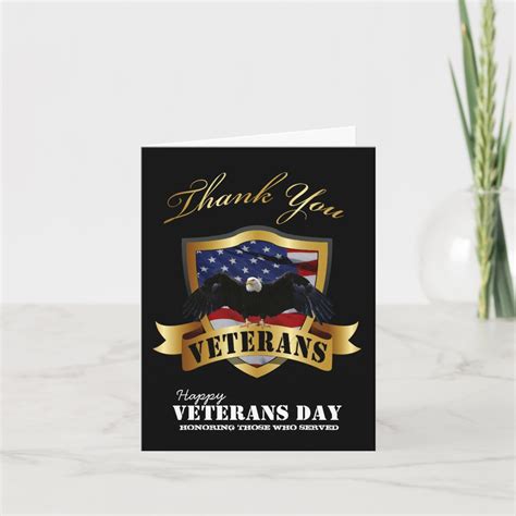 Happy Veterans Day Thank You Cards | Zazzle