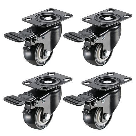 2inch Swivel Caster Wheels with Locking Heavy Duty Casters 150 Lbs Per Castor - UniHobby