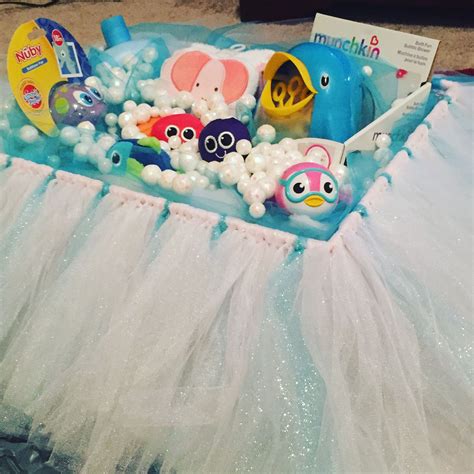 Bubble bath gift basket full of bath toys, bubble bath, towel, and wash ...