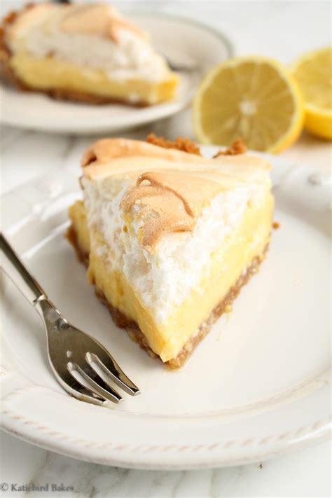 Lemon Meringue Pie with Graham Cracker Crust - Katiebird Bakes