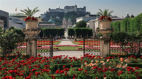 Mirabell Palace Gardens In Salzburg Austria HD Travel Wallpapers | HD Wallpapers | ID #56476