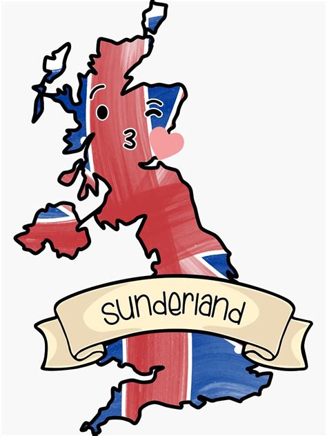 "Sunderland" Sticker for Sale by WordsMaps | Redbubble