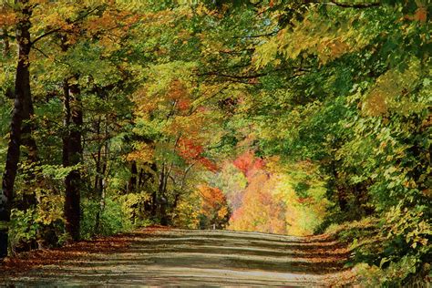 Vermont country Road under fall colors Photograph by Jeff Folger - Fine Art America