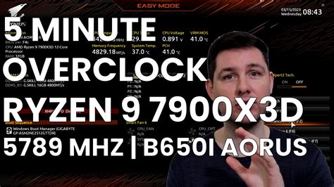 5 Minute Overclock: AMD Ryzen 9 7900X3D to 5789 MHz - 5 Minute Overclock