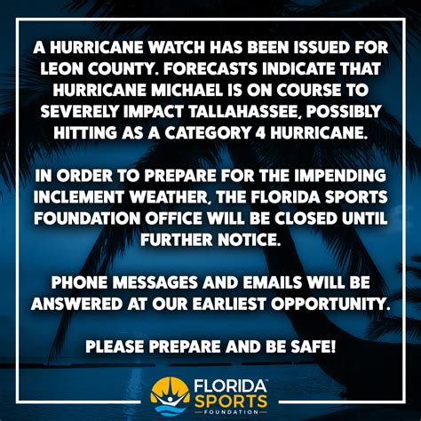 Hurricane Watch: Florida Sports Foundation Update – Florida Sports ...