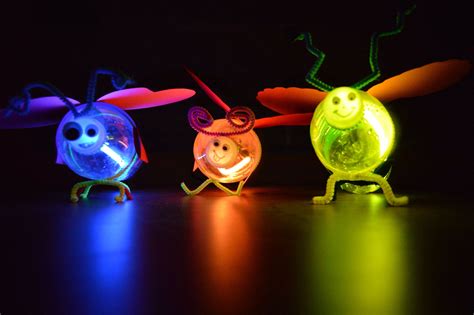 Lightning bug craft from water bottles & glow sticks from our Weird ...