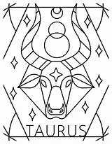 Taurus Coloring Pages Free Printable Zodiac Fun sketch template