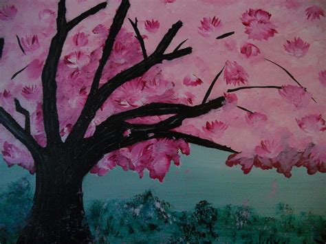 Pink Tree Painting by Dotti Hannum | Fine Art America