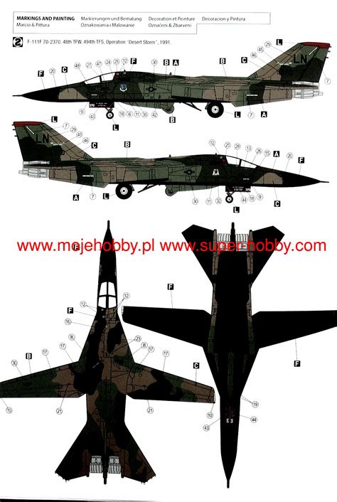 General-Dynamics F-111F Operation " Desert Storm " Hobby 2000 72038