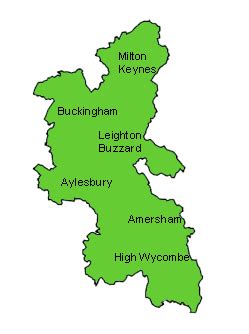 Map of Buckinghamshire