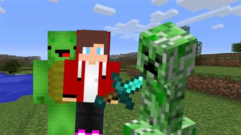 Mikey and jj plays mc - YouTube