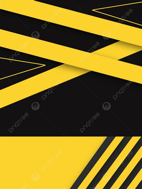 Color Contrast Yellow Black Atmospheric Geometric Line Poster ...