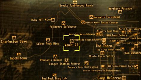 Fallout New Vegas: Vault Locations – Steam Solo