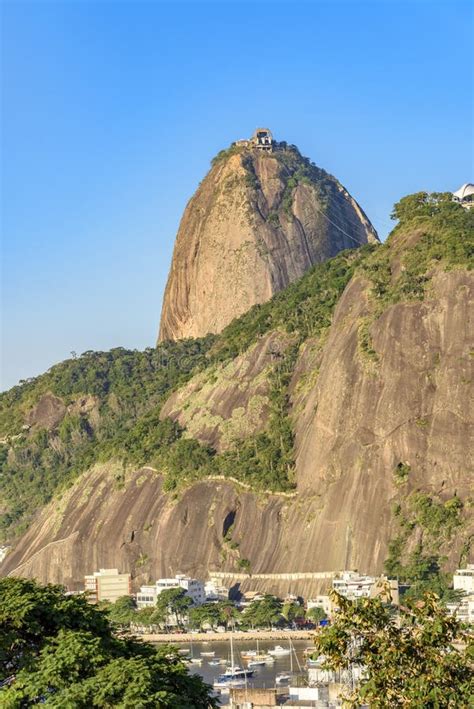 View Of The Sugar Loaf Hill, Guanabara Bay, Sea, Hills And Mountains Of Rio De Janeiro Stock ...