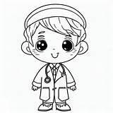 Adorable Doctor coloring Page  Download Print Or Color Online For Free sketch template