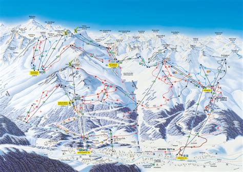 Solden Ski Trail Map - Solden Austria • mappery