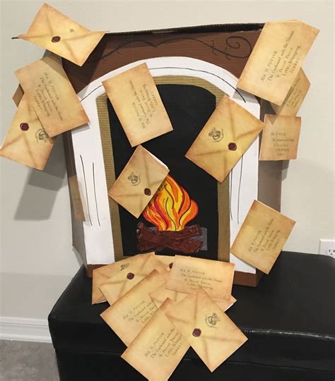 Harry Potter Fireplace letter diy replica fireplace storage / decorations | Harry potter ...