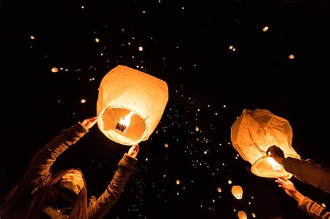 HD wallpaper: night, festival, Sky lantern | Wallpaper Flare