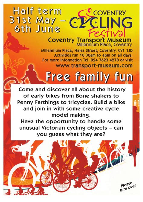 Coventry Transport Museum - Half Term May 2010 Festival of Cycling Activities by Coventry ...