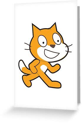 "scratch cat logo" Greeting Cards by yourgeekside | Redbubble