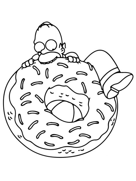 Homer Simpson 2 coloring page