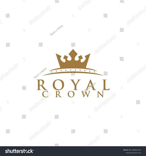 Royal Crown Logo Design Vector Stock Vector (Royalty Free) 2188227231 | Shutterstock