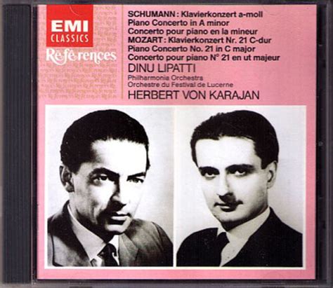 Dinu LIPATTI: SCHUMANN Piano Concerto MOZART No.21 KARAJAN CD Piano Concertos | eBay