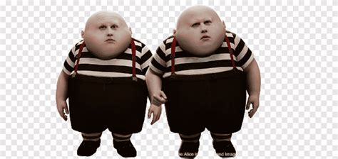 Tim Burton Tweedledum Alice nel paese delle meraviglie Tweedledee White ...