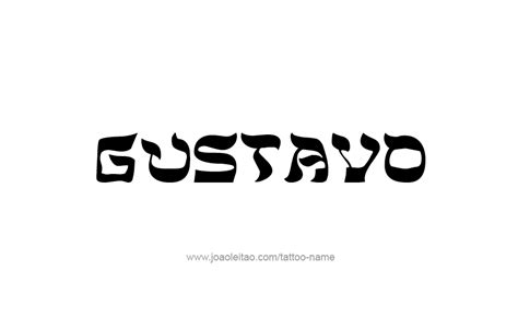 Gustavo Name Tattoo Designs